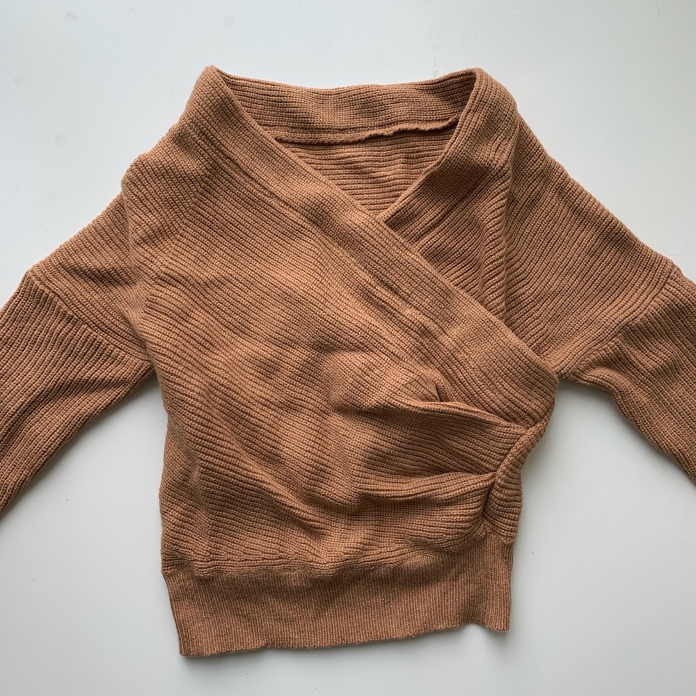 Off the should knit sweater